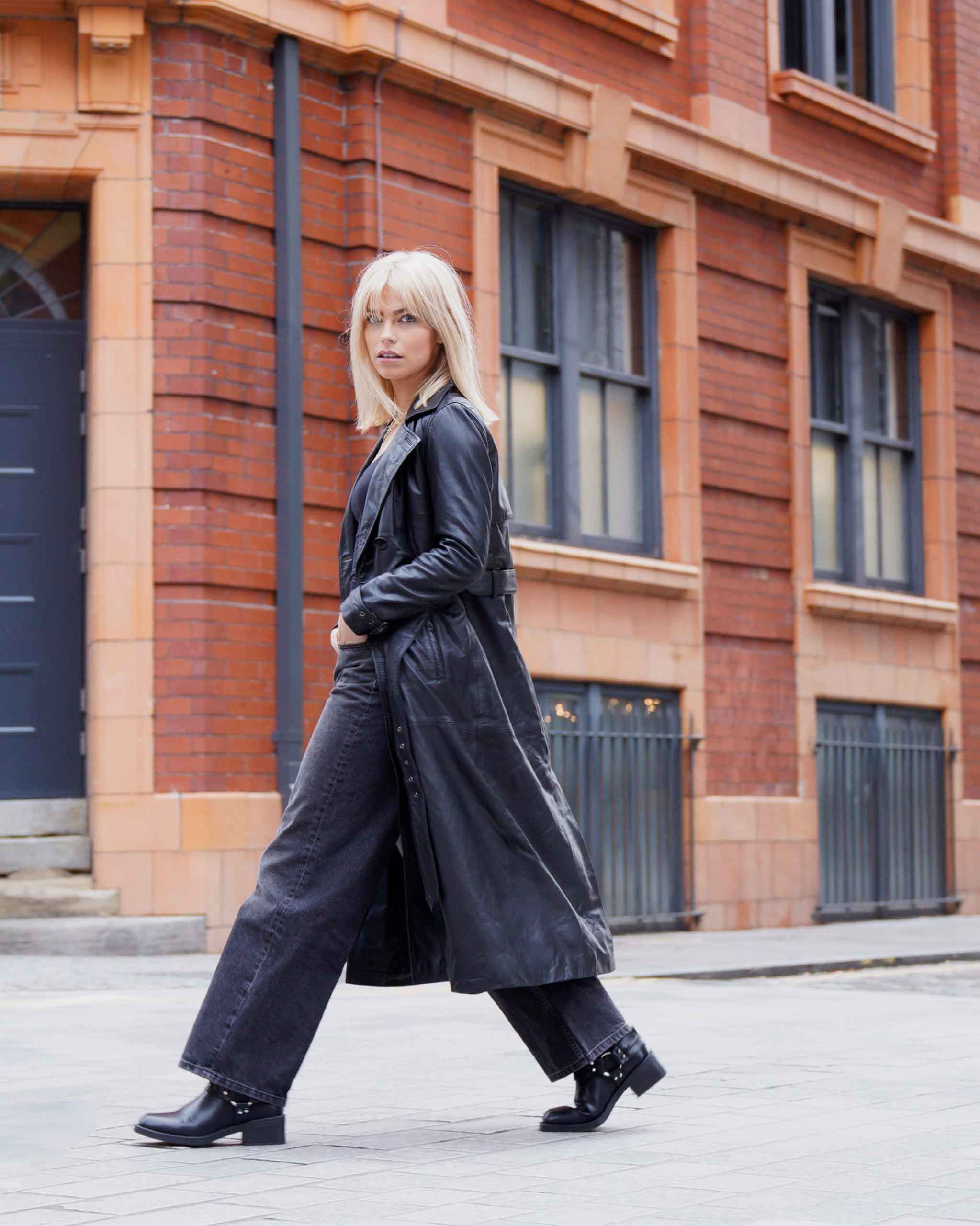 Trench Coats - Women's Leather Trench Coat