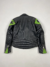 Load image into Gallery viewer, Cowhide Kawasaki Motorcycle Leather Biker Jacket