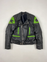 Load image into Gallery viewer, Cowhide Kawasaki Motorcycle Leather Biker Jacket