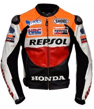 Load image into Gallery viewer, Classic Repsol Men’s Honda Motorbike Racing Jacket