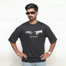 Load image into Gallery viewer, Premium Black Printed Relax Fit T-Shirt