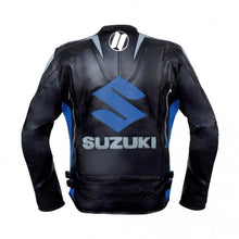 Load image into Gallery viewer, Men’s Suzuki Racing Leather Jacket