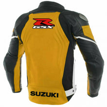 Load image into Gallery viewer, Suzuki GSXR Racing Motorcycle Leather Jacket