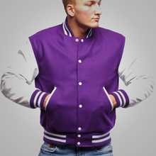 Load image into Gallery viewer, purple-letterman-jacket