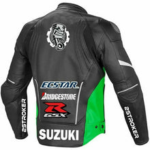 Load image into Gallery viewer, Suzuki Motorcycle Racing Leather Jacket