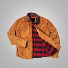 Load image into Gallery viewer, Men Brown Style Fringes Cowboy Suede Leather Western Jacket