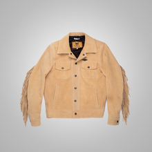 Load image into Gallery viewer, New Mens Native American Western Brown Leather Jacket