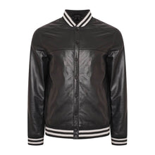 Load image into Gallery viewer, Mens Genuine Leather varsity Bomber Jacket