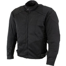 Load image into Gallery viewer, Men&#39;s &#39;Caliber&#39; Black Mesh Motorcycle Jacket with X-Armor Protection

