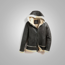 Load image into Gallery viewer, Women B3 Flying RAF Aviator Real Fur Leather Bomber Jacket