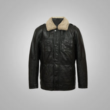Load image into Gallery viewer, Mens Black Sheep Nappa Leather Coat