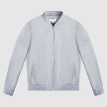 Load image into Gallery viewer, Mens Suede Leather Bomber Jacket