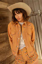 Load image into Gallery viewer, Women's Studded Leather Jacket