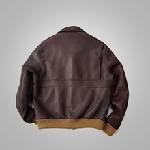 Load image into Gallery viewer, Men A2 Bomber Flying RAF Aviator Sheepskin Leather Jacket