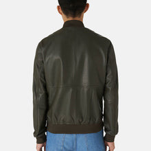 Load image into Gallery viewer, Men Classic Bomber Leather Jacket