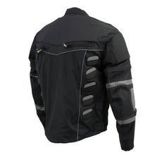 Load image into Gallery viewer, Men's 'Morph' Black and Grey Tri-Tex Armored Jacket with Removable Sleeves