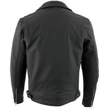 Load image into Gallery viewer, Men's 'Reaper' Matte Black Leather Moto Jacket