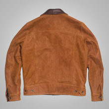 Load image into Gallery viewer, Brown Mens New Native American Western Suede Leather Jacket