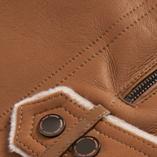 Load image into Gallery viewer, New Aviator Brown B3 Real Sheepskin Shearling Leather Bomber Flying Jacket for Men