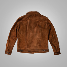 Load image into Gallery viewer, Men Chocolate Brown Style Fringes Suede Leather Western Jacket