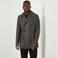 Load image into Gallery viewer, Men's Grey Fleece Navy Peacoat