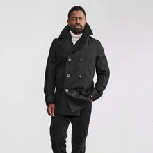 Load image into Gallery viewer, Men's Black Wool Peacoat