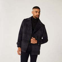 Load image into Gallery viewer, Men's Dark Navy Wool Peacoat