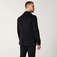 Load image into Gallery viewer, black classic pea coat