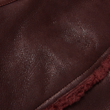 Load image into Gallery viewer, Real Brown Sheepskin Shearling B3 Aviator Leather Bomber Flying Jacket for Men