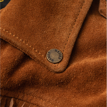 Load image into Gallery viewer, Brown Men Cowboy Style Fringes Suede Leather Western Jacket