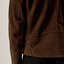 Load image into Gallery viewer, Men's Brown Leather Suede Bomber Jeans Style Jacket