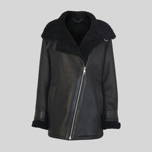 Load image into Gallery viewer, SHEARLING BRIANNA BIKER JACKET