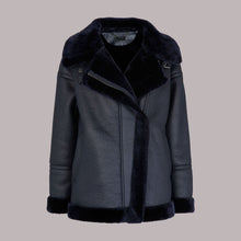Load image into Gallery viewer, LAUREN FAUX FUR SHEARLING BIKER JACKET