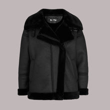 Load image into Gallery viewer, LAUREN FAUX FUR SHEARLING BIKER JACKET