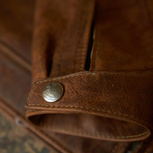 Load image into Gallery viewer, Brown Men Lambskin Iconic Trucker Leather Biker Jacket