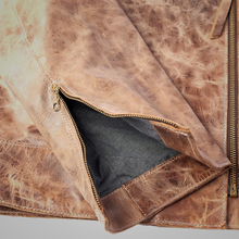 Load image into Gallery viewer, Mens Brown Vintage Distressed Real Leather Two Pocket Jacket