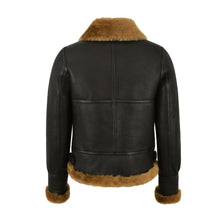 Load image into Gallery viewer, WOMENS RAF B3 FLYING BOMBER AVIATOR STYLE SHEARLING LEATHER JACKET