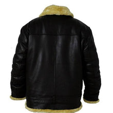 Load image into Gallery viewer, Aviator Men’s Black Leather Jacket | Buy Black Aviator Jacket Online