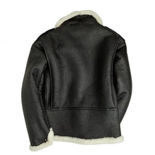 Load image into Gallery viewer, Men B-6 Black Shearling Bomber Jacket