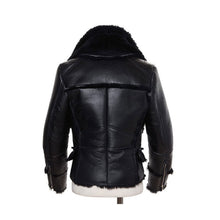 Load image into Gallery viewer, B3 Bomber Jacket Men Winter Wool Lamb Fur Aviator Shearling Leather Jacket On Sale