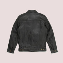 Load image into Gallery viewer, B3 Black Mens Rugged Style Sheepskin Leather Motorcycle Jacket