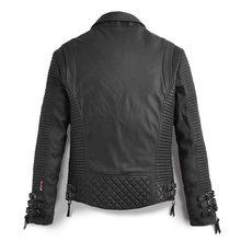 Load image into Gallery viewer, Men Black Leather Motorcycle Jacket | Biker Jackets | Riding Jacket