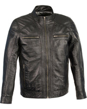 Load image into Gallery viewer, Men's Sheepskin Moto Leather Jacket