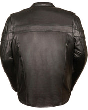 Load image into Gallery viewer, Men's Black Biker Leather Jacket | Motorbike Jacket | Riding Jacket