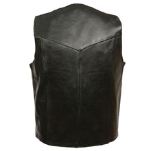 Load image into Gallery viewer, BLACK SNAP FRONT BIKER VEST