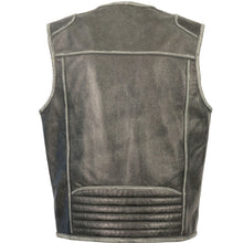 Load image into Gallery viewer, VINTAGE DISTRESSED ZIPPER FRONT VEST
