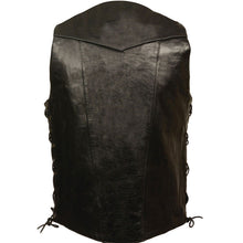 Load image into Gallery viewer, BLACK 10 POCKET SIDE LACE VEST