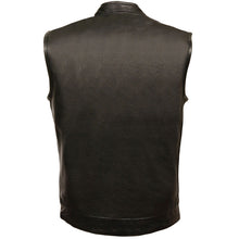Load image into Gallery viewer, BLACK OPEN NECK CLUB STYLE VEST