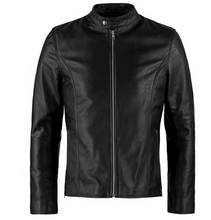 Load image into Gallery viewer, Biker Leather Jacket