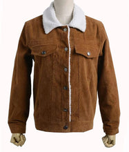 Load image into Gallery viewer, Shazam Billy Batson Brown Jacket - Shearling leather